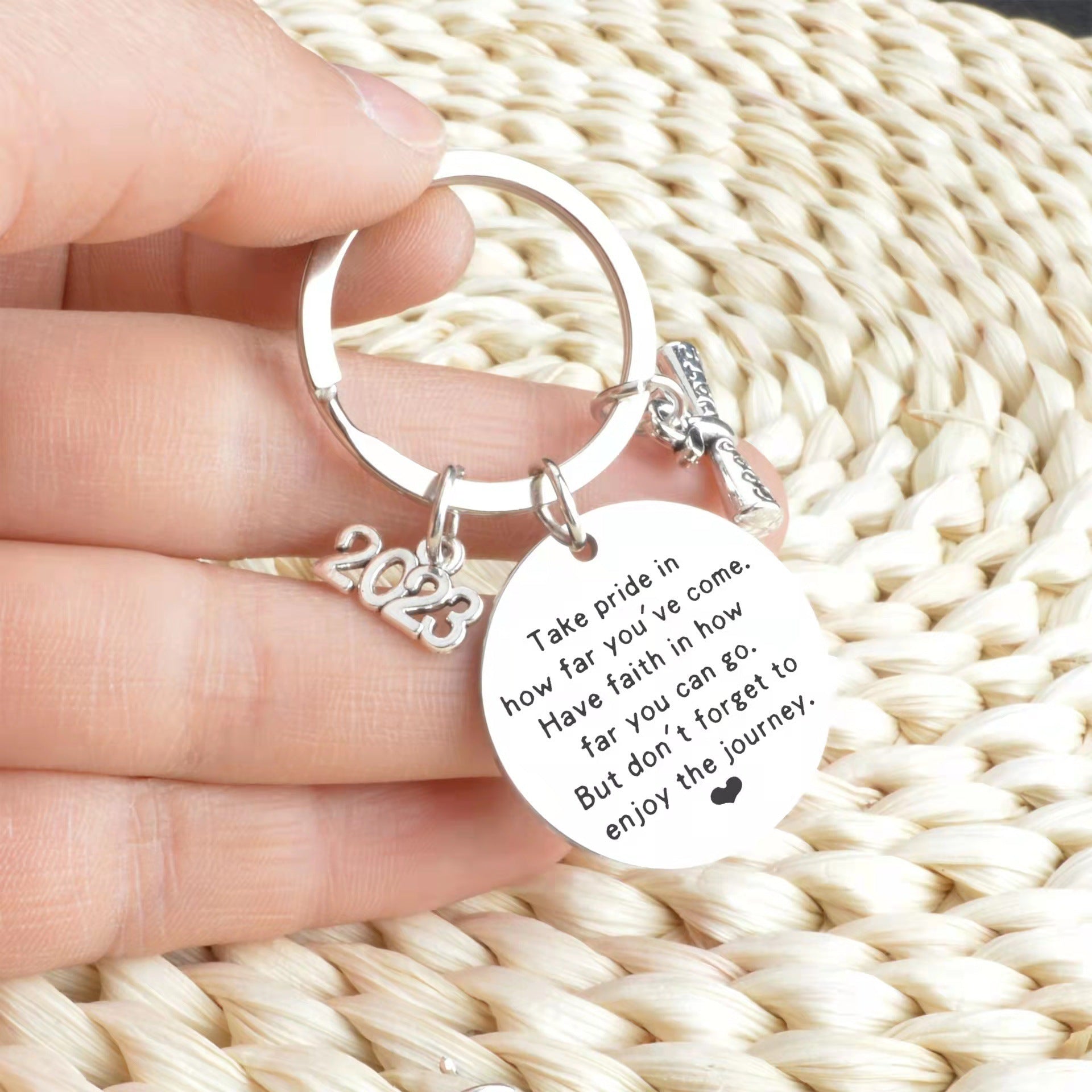 Wholesale Stainless Steel Graduation Season Keychain